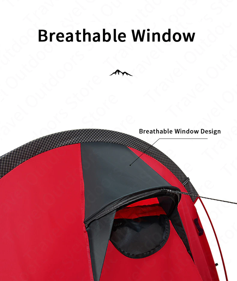 Cheap Goat Tents MOBI GARDEN High Altitude Snowproof Tent 50D Polyester DAC Pole Thickening Snowproof Professional Tent 2 3 Person Camping Tent Tents 